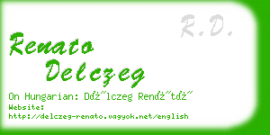 renato delczeg business card